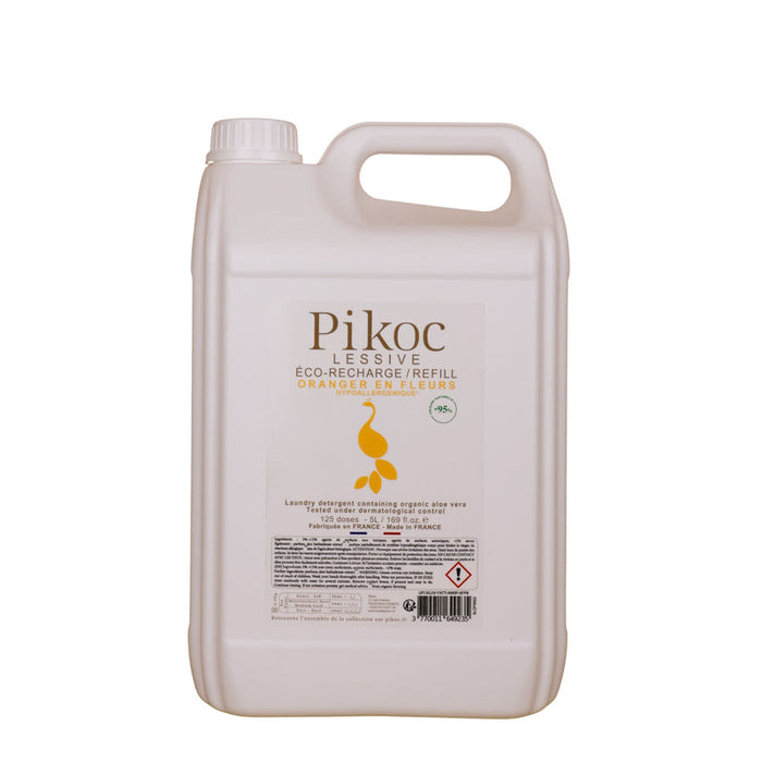 RECHARGE LESSIVE ORANGER EN FLEURS HYPOALLERGÉNIQUE - 5L -