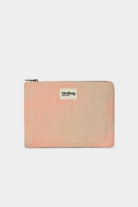 Pochette Ema - Tressage corail
