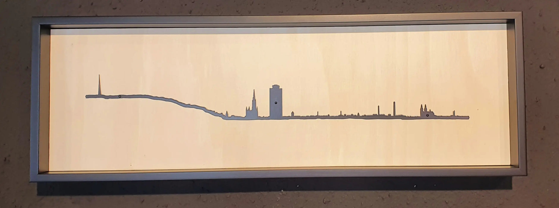 FIXATION MURALE 125CM ’MULHOUSE’ - NOIR par The Line • ALSACE, décoration murale, fêtedespères, 