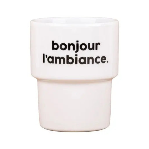 GOBELET BONJOUR L’AMBIANCE par FELICIE AUSSI • café, déco, intérieur, made in france, mug