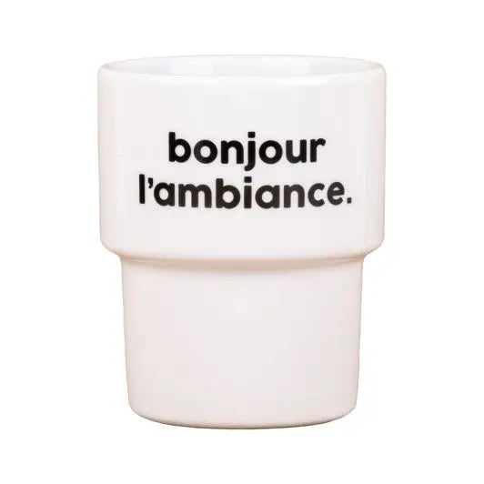 GOBELET BONJOUR L’AMBIANCE par FELICIE AUSSI • café, déco, intérieur, made in france, mug