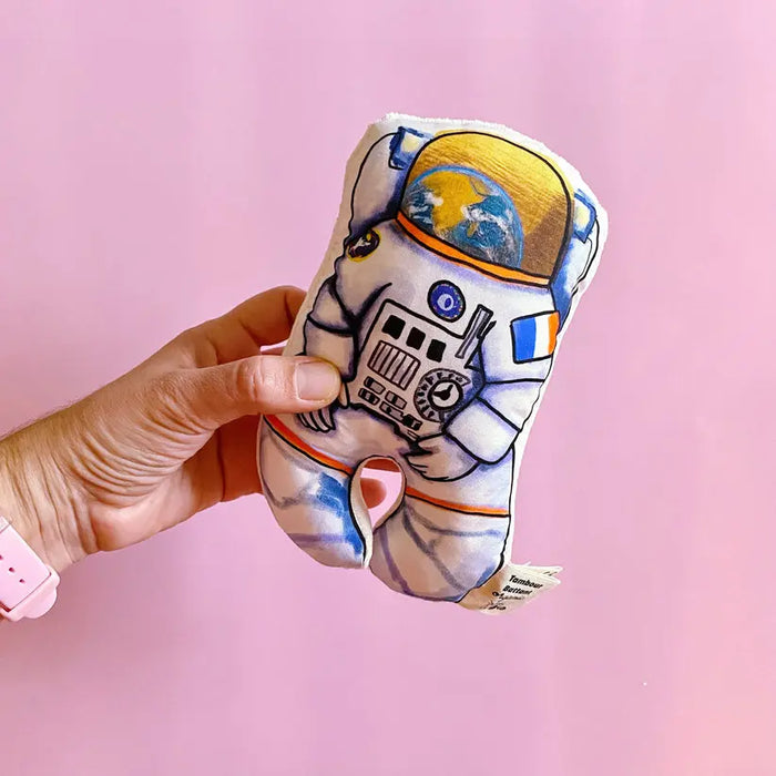 HOCHET bébé - TOM par TAMBOUR BATTANT • ASTRONAUTE, bébé, CHRISTMAS, COSMONAUTE, coton