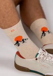 CHAUSSETTES EN COTON PEIGNÉ - Fantaisie