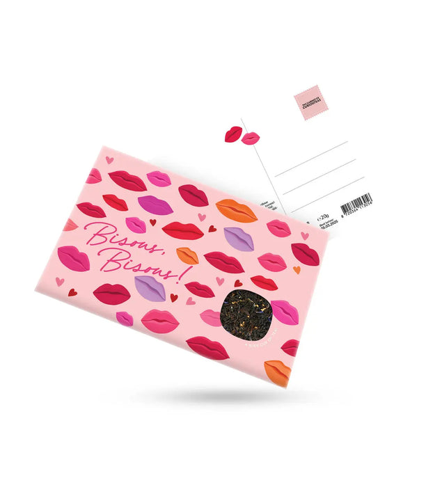 Infusion Carte Postale Bisous! par CURIOSITEAS • Amour, CHRISTMAS, FROID, hiver, infusion