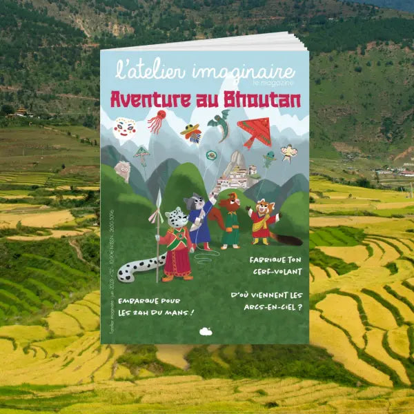 KIT CREATIF - LE CERF VOLANT par L’ATELIER IMAGINAIRE • activité, beau, coloriage, colorier, enfant