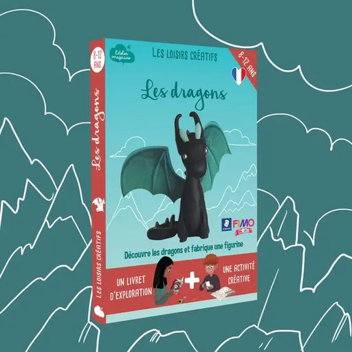 KIT CREATIF - LES DRAGONS par L’ATELIER IMAGINAIRE • activité, beau, coloriage, colorier, enfant