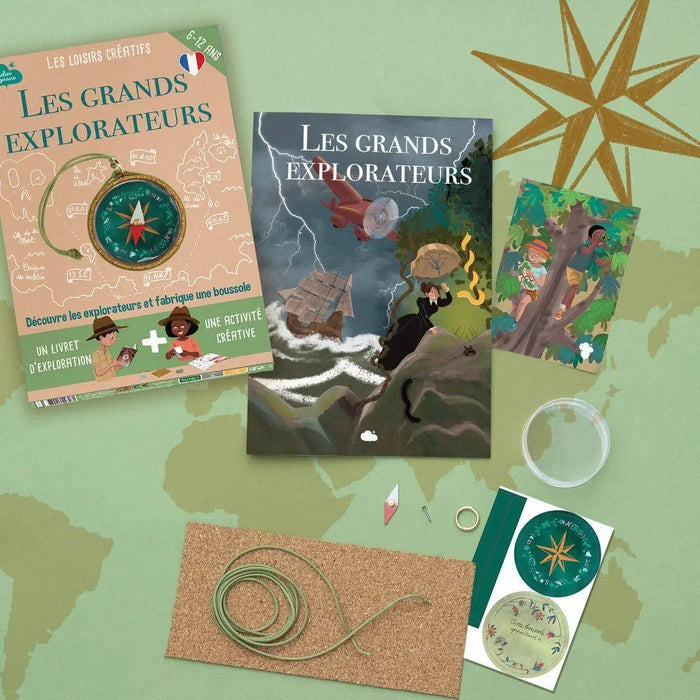 KIT CREATIF LES GRANDS EXPLORATEURS par L’ATELIER IMAGINAIRE • activité, beau, coloriage, colorier, 
