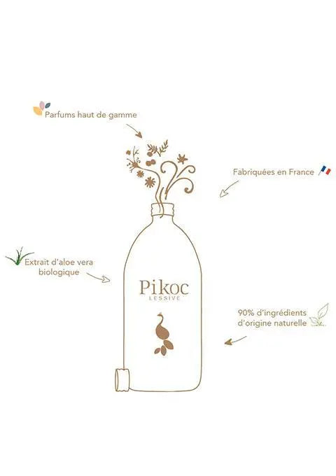 Pikoc - Hygiène & Santé - LESSIVE PARFUMÉE - ORANGER EN FLEURS - Premier ÉTAGE