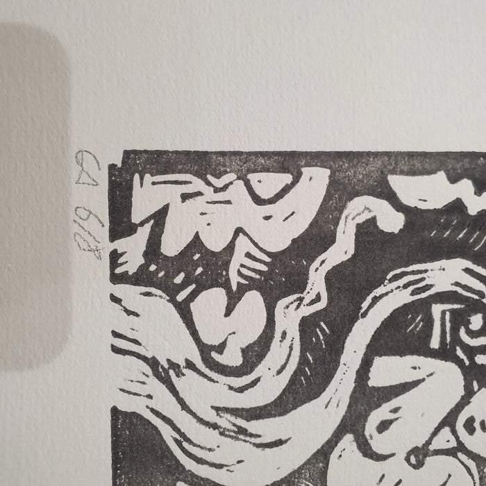 LINOGRAVURE - Opium par CYRILLE MEYER • affiche, ALSACE, fabriqué à la main, handmade, love