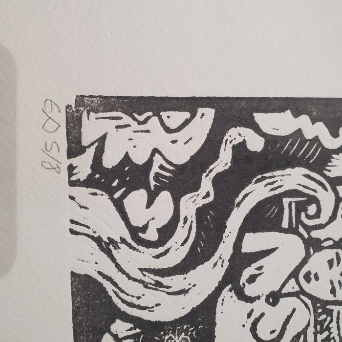 LINOGRAVURE - Opium par CYRILLE MEYER • affiche, ALSACE, fabriqué à la main, handmade, love