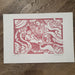 LINOGRAVURE - Opium par CYRILLE MEYER • affiche, ALSACE, fabriqué à la main, handmade, love