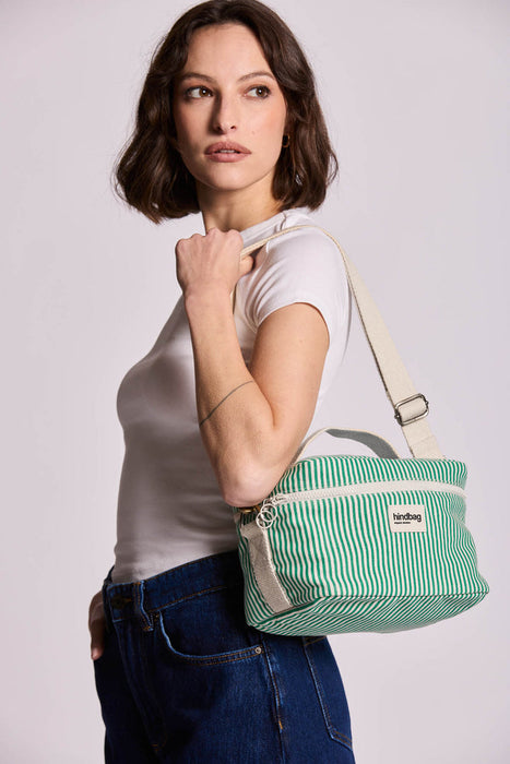 Lunch bag Igor - Rayures vert