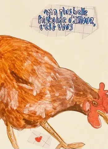 ’Ma plus belle histoire d’amour c’est vous’ - dessin original par GWEN & ROLAND • Animaux,