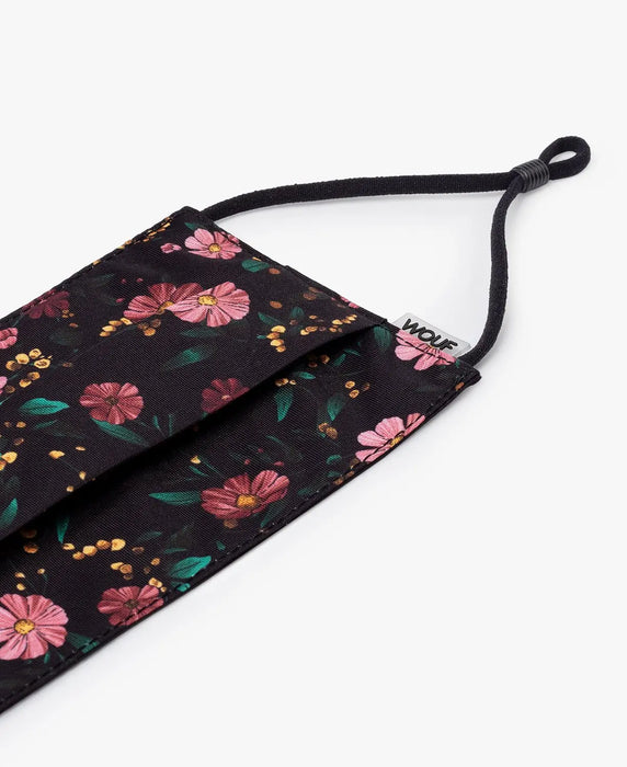 Masque ’BLACK FLOWERS’ - ADULT par WOUF • durable, espagne, made in spain, maquillage, organiser
