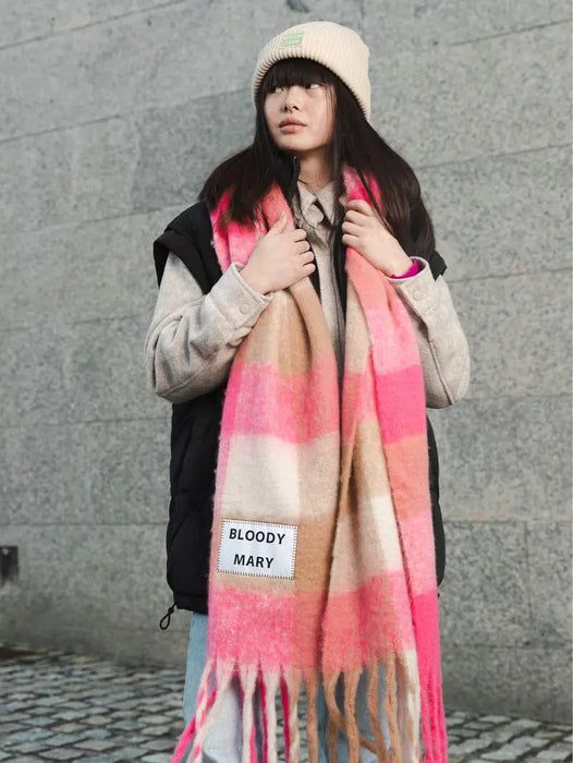 MAXI ECHARPES - VERB TO DO par • accessoires, carreaux, CHRISTMAS, dressing, echarpe