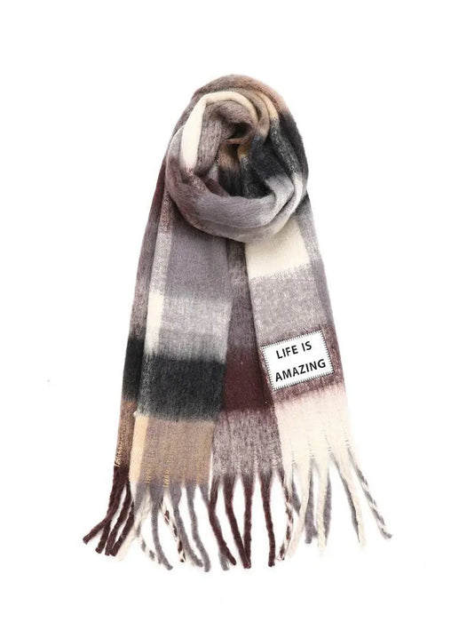 MAXI ECHARPES - VERB TO DO par • accessoires, carreaux, CHRISTMAS, dressing, echarpe