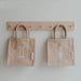 Mini cabas en jute Tulip & Lapin - Lot de 2 par EULENSCHNITT • -15%, café, déco, happyeaster,