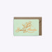 MINI-CARTE BONNE ANNEE GUI - VERT D’EAU par Les Éditions du Paon • beau, bureau, CHRISTMAS, 