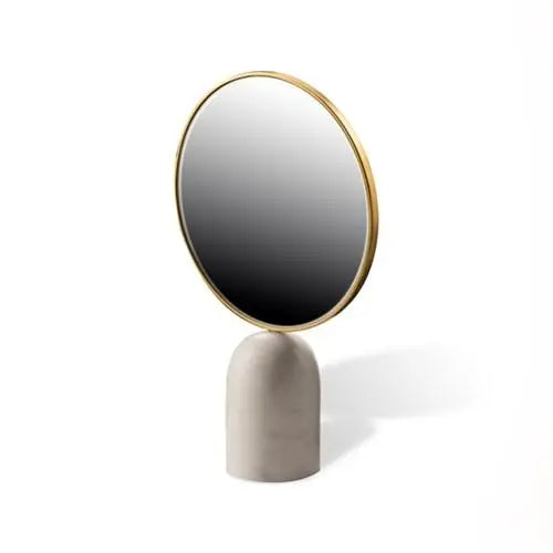 pols potten® - Décoration Murale - MIROIR 'ROUND MARBLE' - BLANC - Premier ÉTAGE