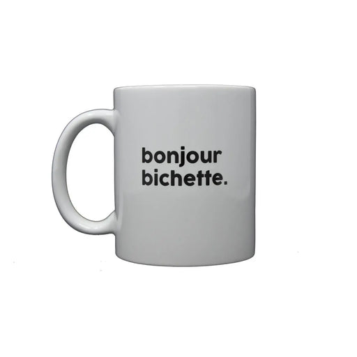 MUG BONJOUR BICHETTE par FELICIE AUSSI • bougie, cire végétale, connard, déco, 