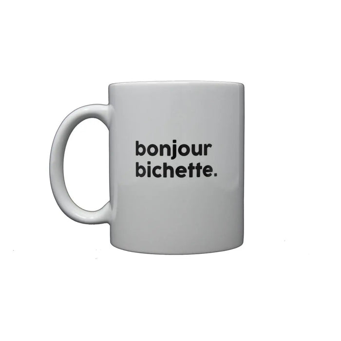 MUG BONJOUR BICHETTE par FELICIE AUSSI • bougie, cire végétale, connard, déco, 