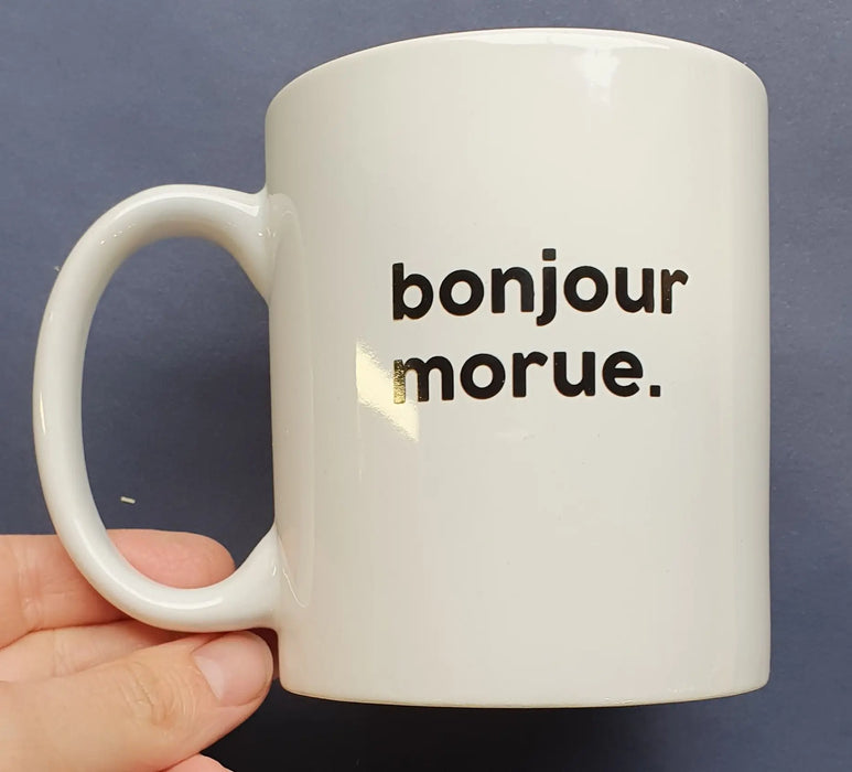 MUG BONJOUR MORUE par FELICIE AUSSI • bougie, cire végétale, connard, déco, importation_inventaire_2