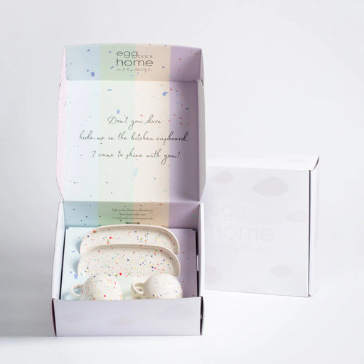 New Party Set 2 tasses à expresso + mini-plateaux par EGG BACK HOME • café, NEW