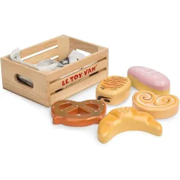 LE PANIER GOÛTER - gourmandises en bois par TOY VAN • bretzel, CHRISTMAS, handmade, imagination, NEW