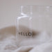 Petit vase en verre - Hello par EULENSCHNITT • beau, célébrer, fabriqué à la main, handmade,