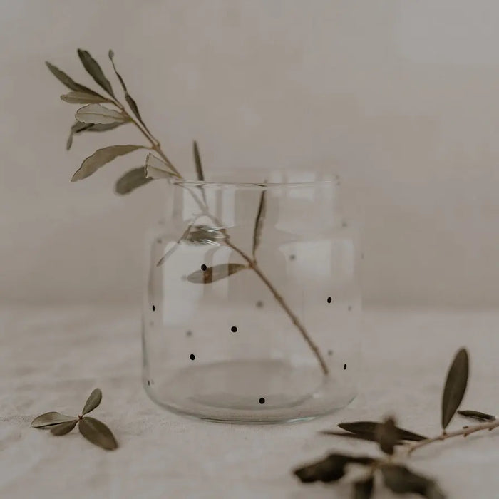 Petit vase en verre - points moyens par EULENSCHNITT • beau, célébrer, fabriqué à la main, handmade,
