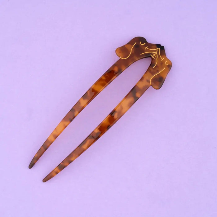 Pic à cheveux Bisou Teckels par COUCOU SUZETTE • accessoires, automne, barrette, cheveux, dressing