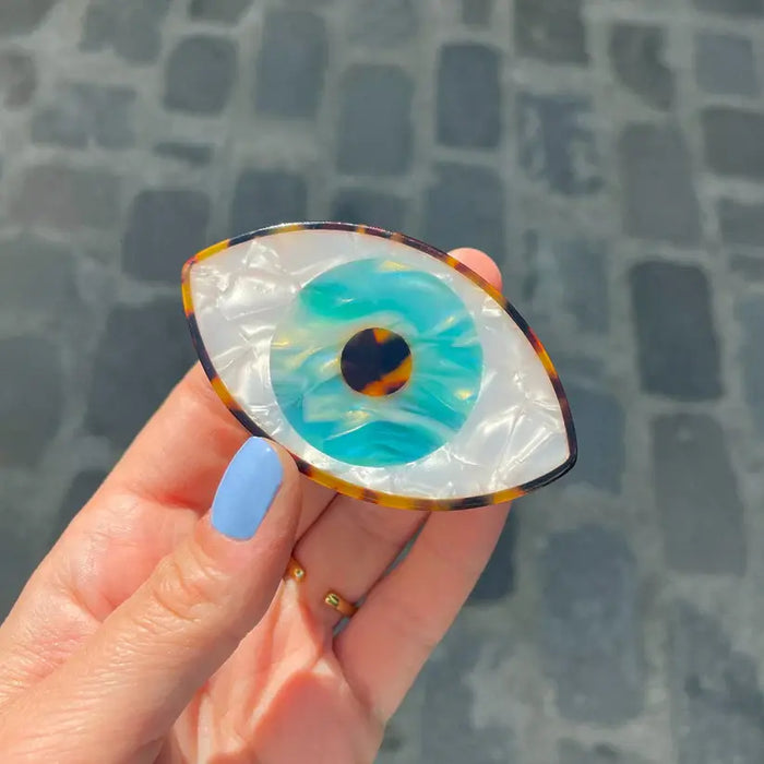 PINCE À CHEVEUX OEIL - BLEU par COUCOU SUZETTE • accessoires, bijoux, dressing, femme, mode