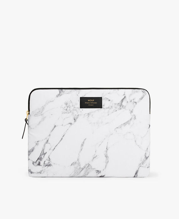 POCHETTE PC PORTABLE 15’’ - WHITE MARBLE par WOUF • bureau, business, durable, espagne, invitation