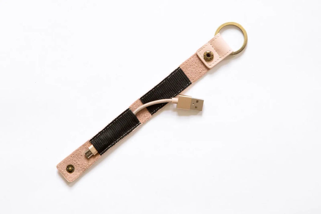 KREAFUNK - Accessoires Mode - PORTE CLÉS USB WLOOP - ROSE - Premier ÉTAGE