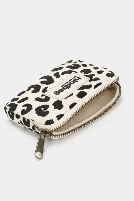 Porte monnaie Lili Léopard écru par HINDBAG • handmade, NEW