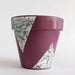 POT EN TERRE CUITE- SPLATTERED TRIANGLES - DARK PINK par SOUTHSIDE ATELIER • beau, célébrer, 