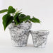 POT EN TERRE CUITE- SPLATTERS-WHITE par SOUTHSIDE ATELIER • beau, célébrer, fabriqué à la main, 