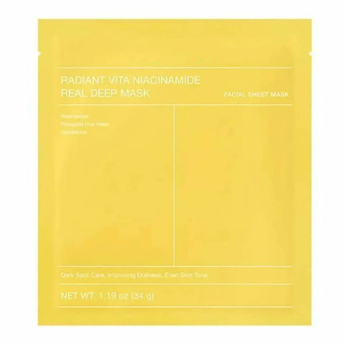Radiant Vita Niacinamide Real Deep Mask – Masque illuminateur et unifiant par BIODANCE • beauté,