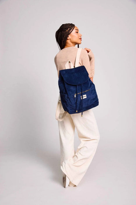 Sac à dos Eliot - Velours Marine par HINDBAG • NEW