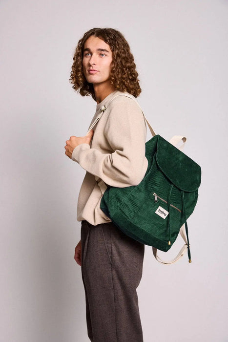 Sac à dos Eliot - Velours Sapin par HINDBAG • NEW