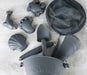SCRUNCH MOULES DE SABLE GRIS par • caoutchouc, enfants, jardin, jeu, jouet