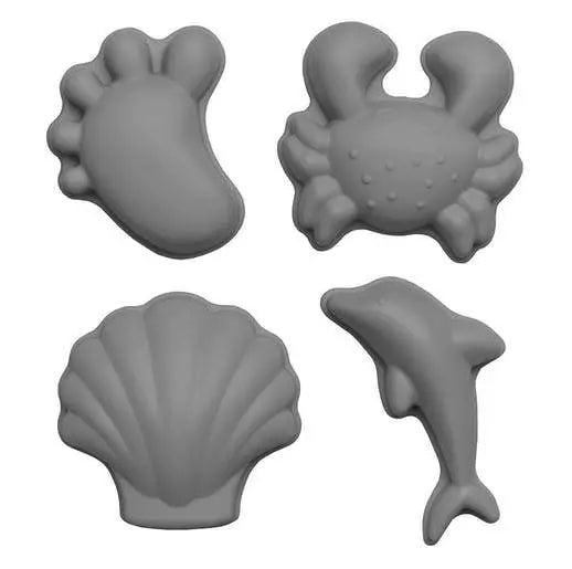 SCRUNCH MOULES DE SABLE GRIS par • caoutchouc, enfants, jardin, jeu, jouet