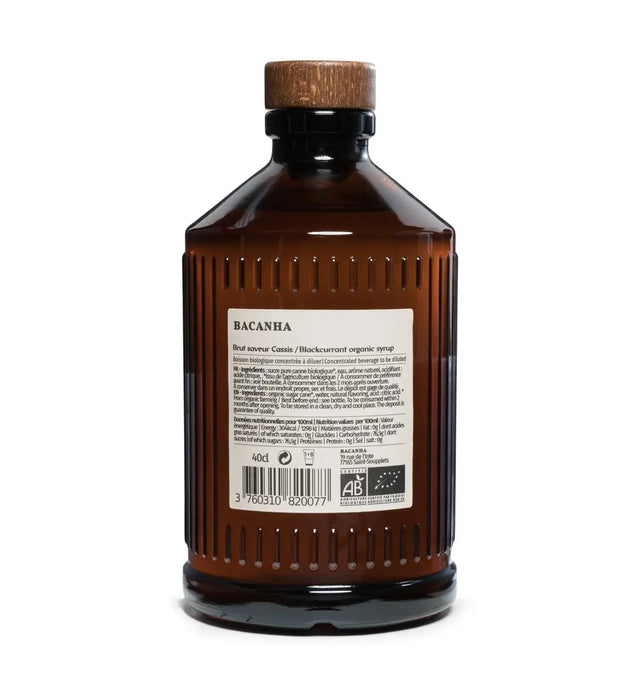 SIROP BRUT DE CASSIS - 40cl par Bacanha • boire, cuisine, fêtedespères, handmade, invitation