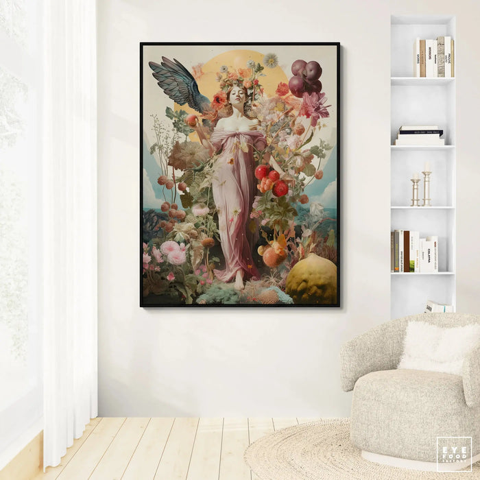 Tableau Goddess par EYEFOOD FACTORY • made in france, NEW, velours