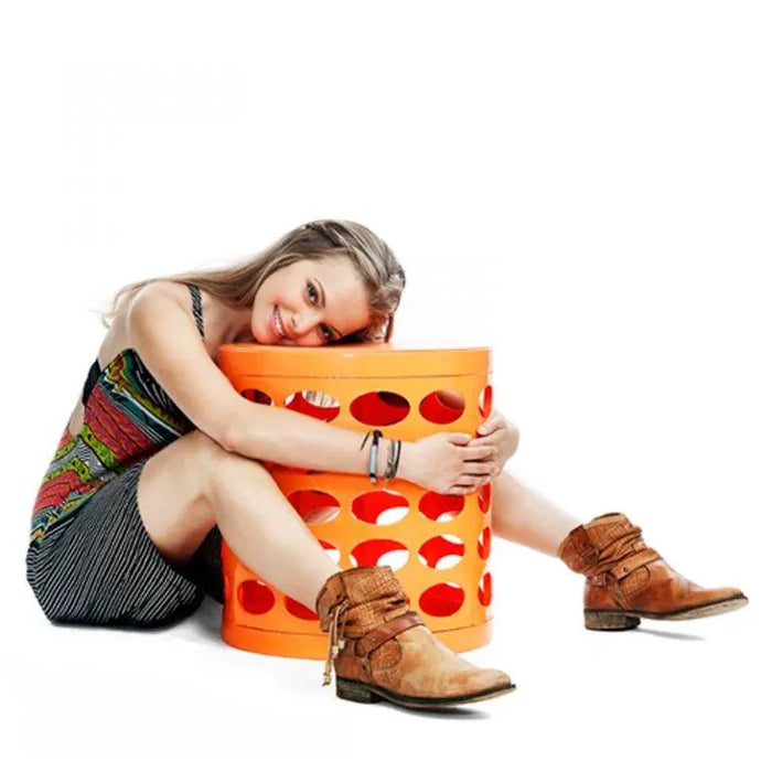 Tabouret de rangement OTTO – Orange par Otto Storage • couleur, DECORATION, maison, NEW,