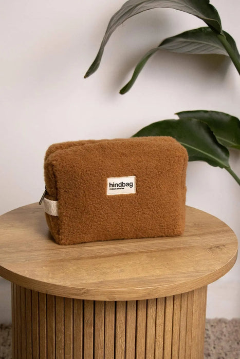 Trousse de toilette Leon Teddy Brun par HINDBAG • FROID, NEW