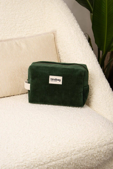 Trousse de toilette Leon Velours Sapin par HINDBAG • NEW