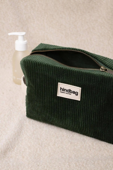 Trousse de toilette Leon Velours Sapin par HINDBAG • NEW