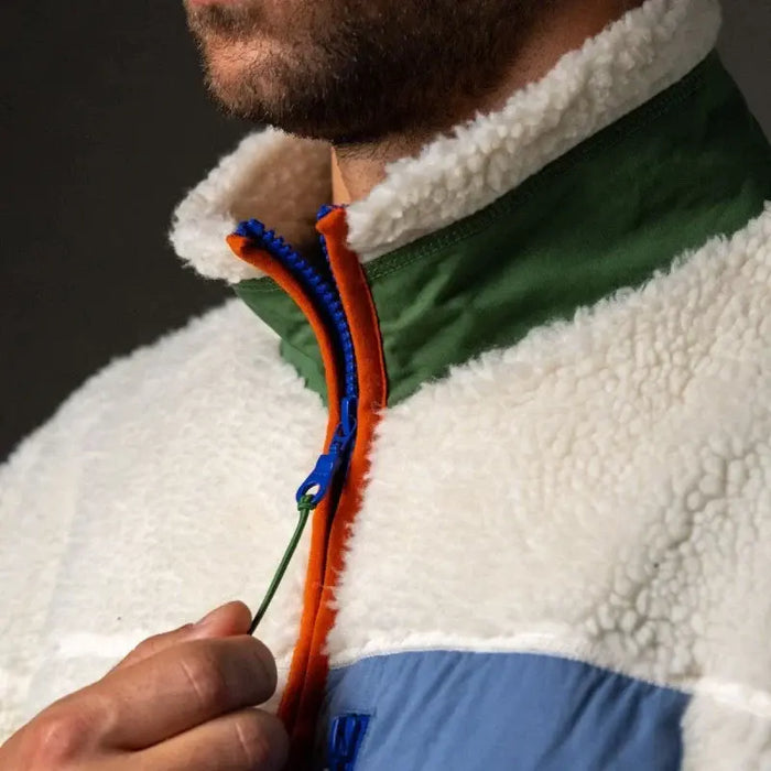 VESTE POLAIRE ZIPPEE SHERPAS par BILLYBELT • BACK TO SCHOOL, cocooning, couleurs, joyeux, made in