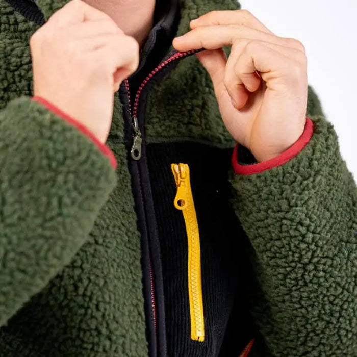 VESTE POLAIRE ZIPPEE SHERPAS par BILLYBELT • BACK TO SCHOOL, cocooning, couleurs, FATHER, FROID